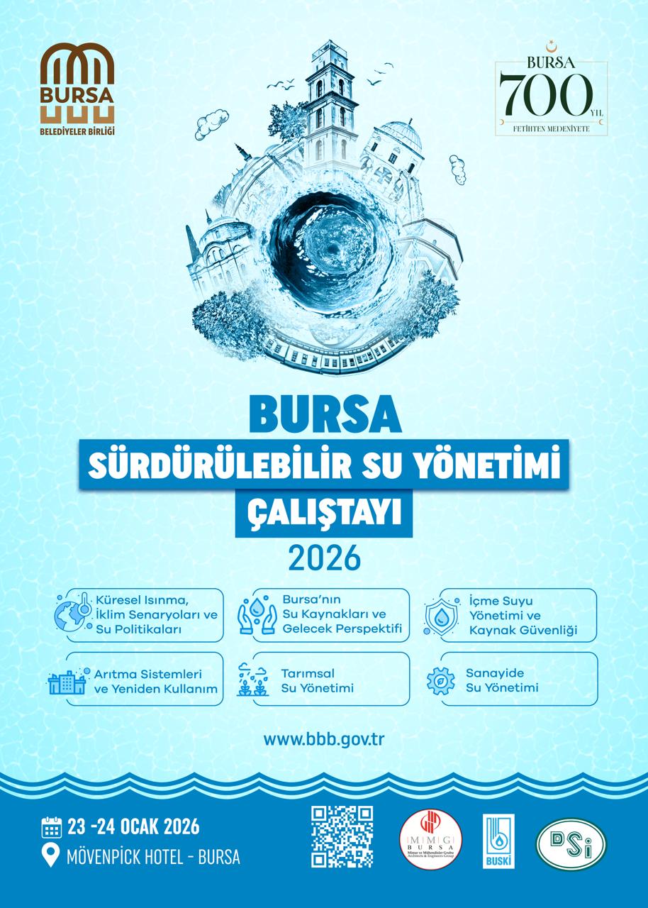 Bursa’nın Su Geleceği Masaya Yatırılıyor: Kritik Çalıştay 23 Ocak’ta Başlıyor
